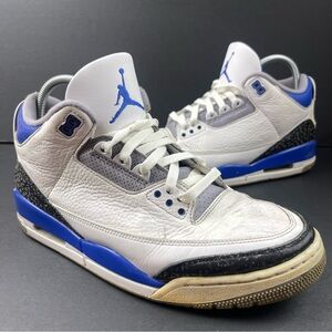 Nike Air Jordan 3 Retro Mid Racer Blue Sneakers Mens Size 10.5 CT8532-145 No Box